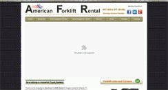 Desktop Screenshot of americanforkliftrental.com